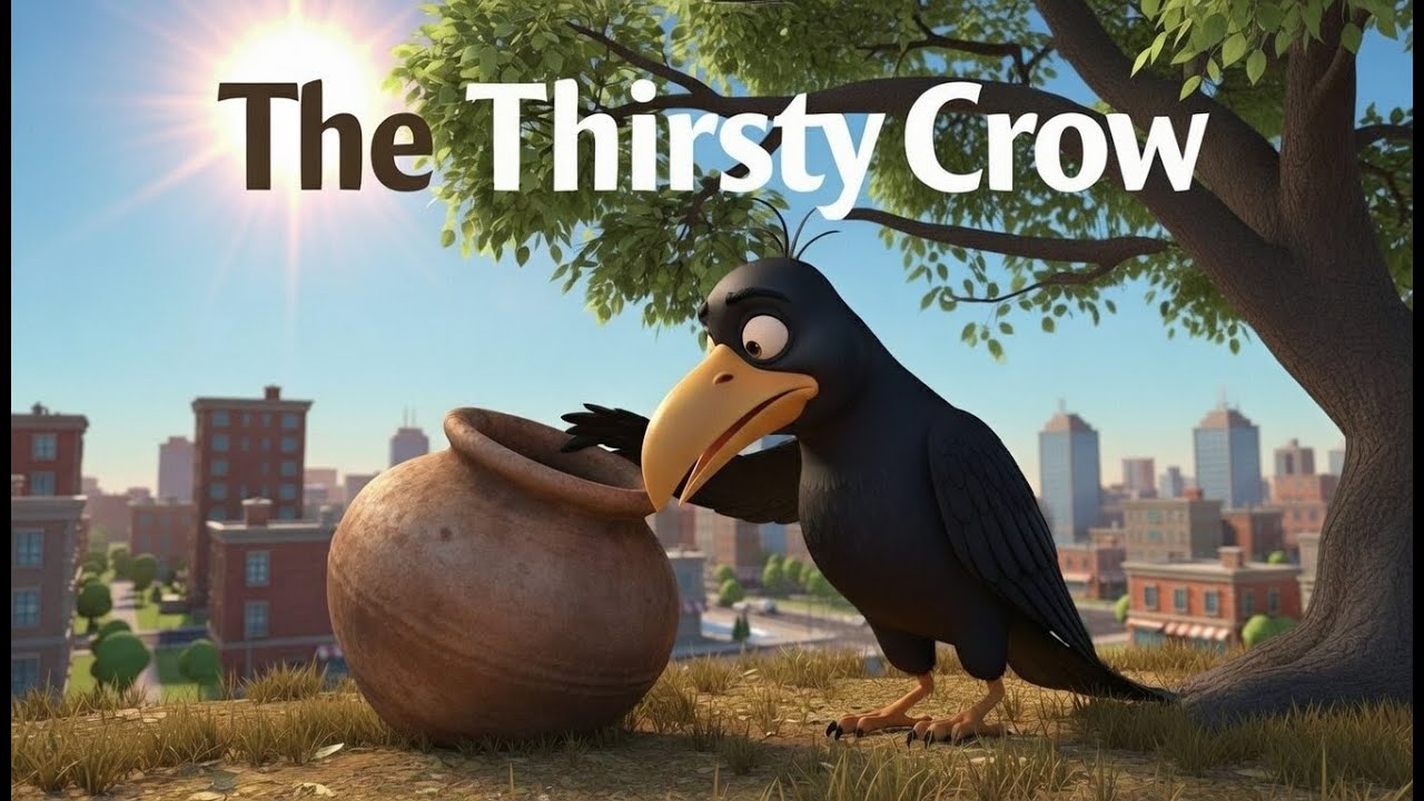 The Thirsty Crow| Moral Stories for Kids|3D Animation Stories