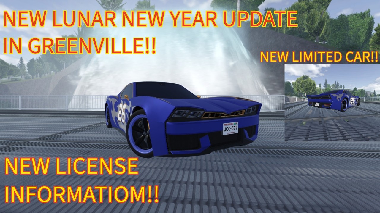 New Lunar New Year Update In Greenville is here!!  (NEW LIMITED CAR) (Roblox)
