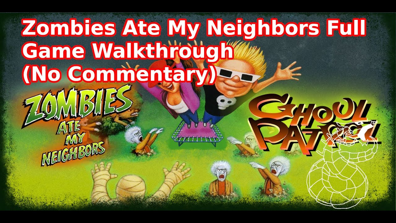 Zombies Ate My Neighbors Full Game Walkthrough (No Commentary) Nintendo Switch SNES