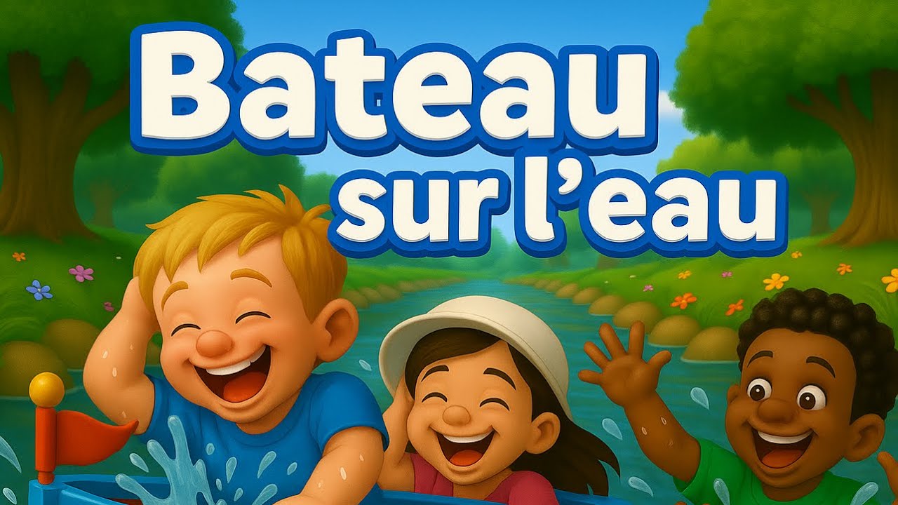 Bateau Sur l'Eau 🚢  ! Comptine pour Enfants 🎶