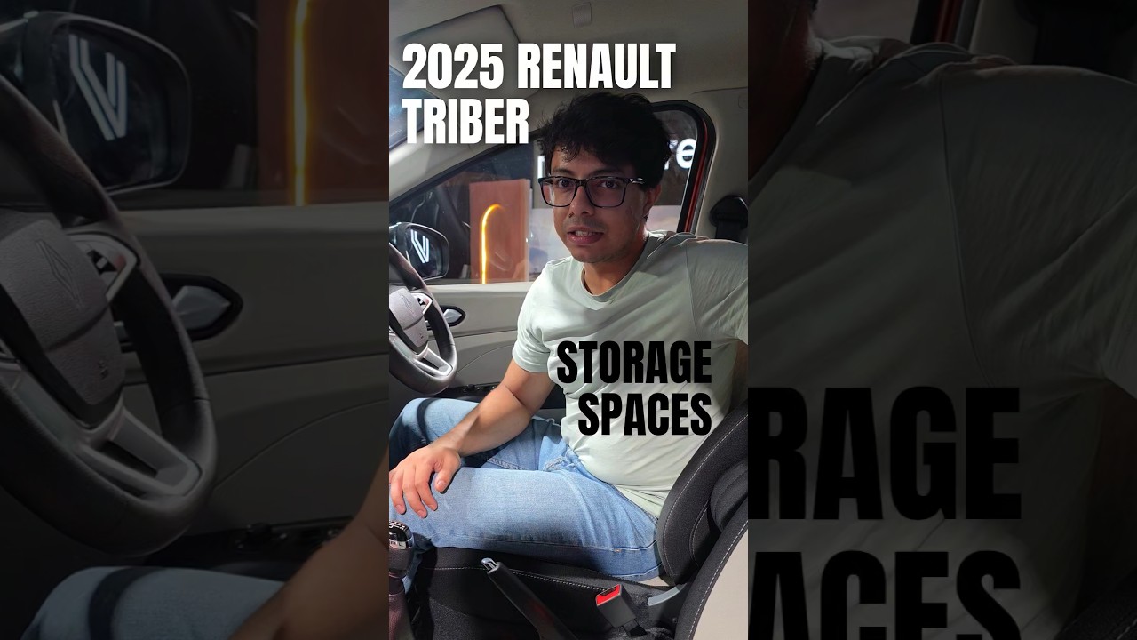 2025 Renault Triber's storage spaces