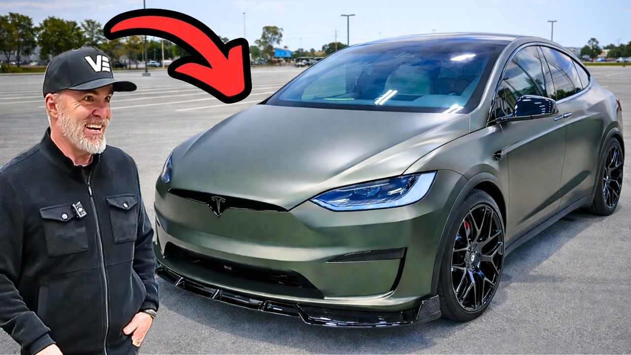 Я никогда не видел такой Tesla Model X...