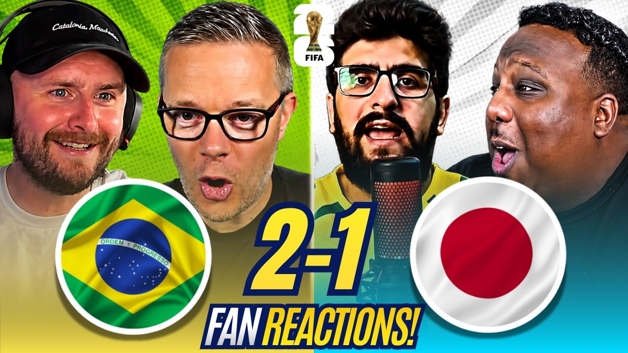 Fans reactions to Brazil 2-1 Japan | World Cup Fan Reactions