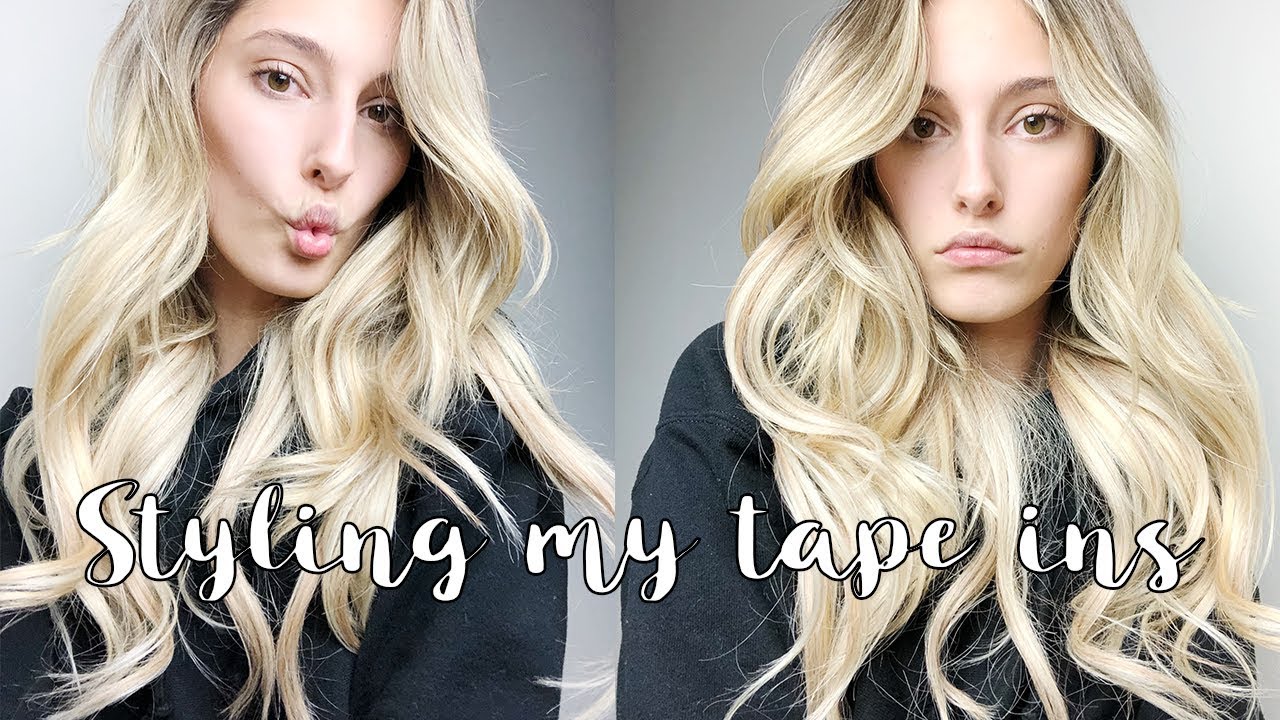 How to style tape-in extensions