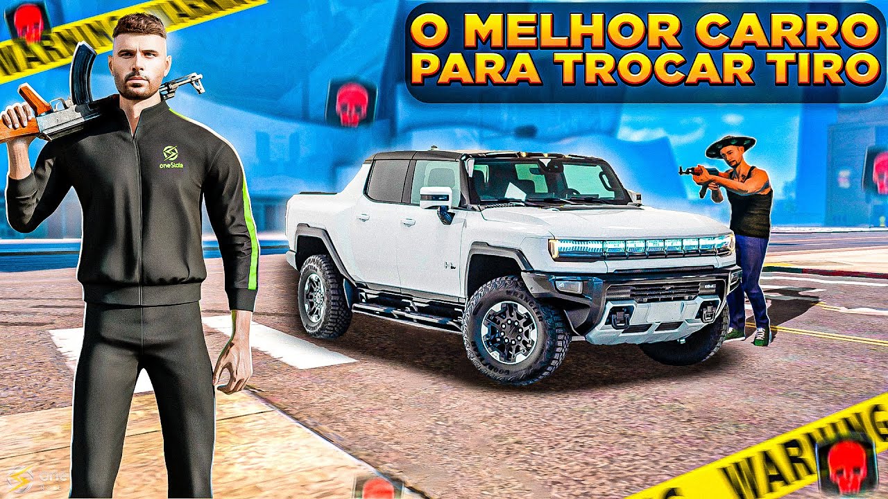 O MELHOR CARRO PARA TROCAR TIRO (HUMMER ELÉTRICO) NO ONE STATE RP