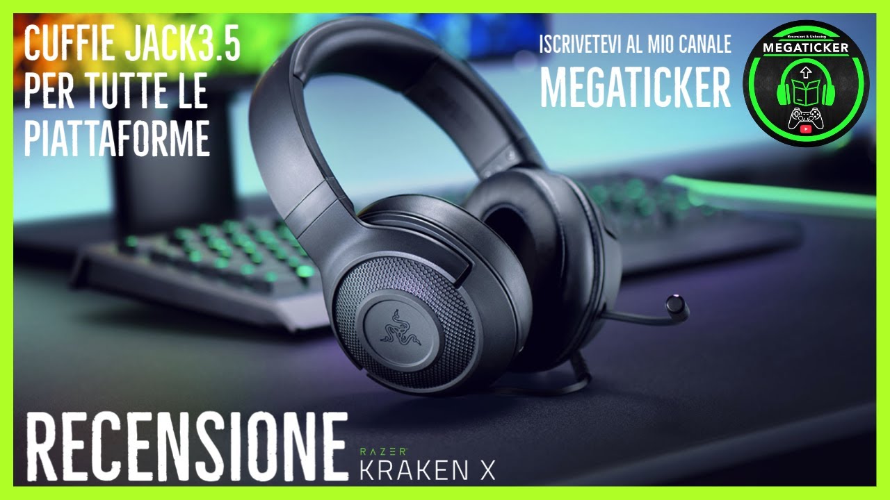 RECENSIONE: Cuffie RAZER KRAKEN X - Compatibili con tutte le piattaforme da Gaming e Audio Jack 3.5