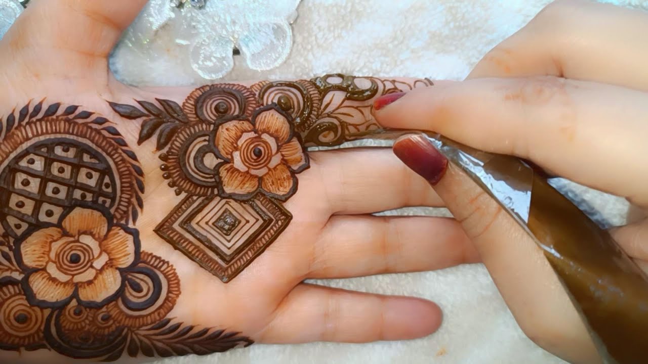 Latest Floral Patches Mehndi Design 2024 | Step by Step Tutorial | Henna Fever