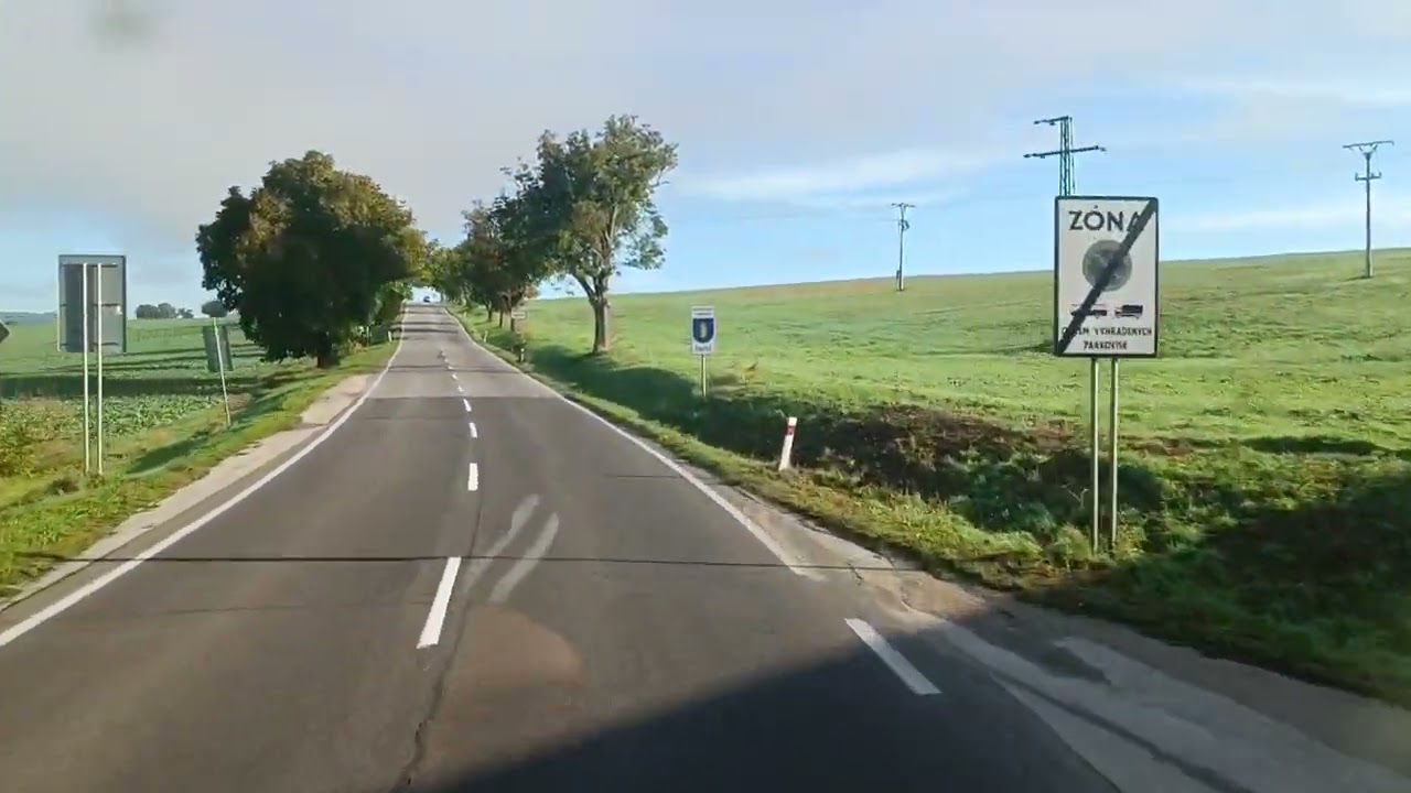 Driving in Slovakia, route 499, Krakovany - Vrbové - Dúbrava