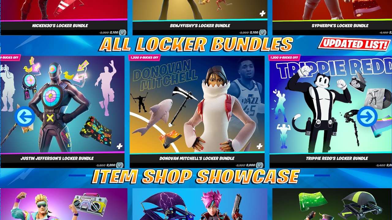 All Locker Bundles Item Shop Showcase/Preview! Fortnite