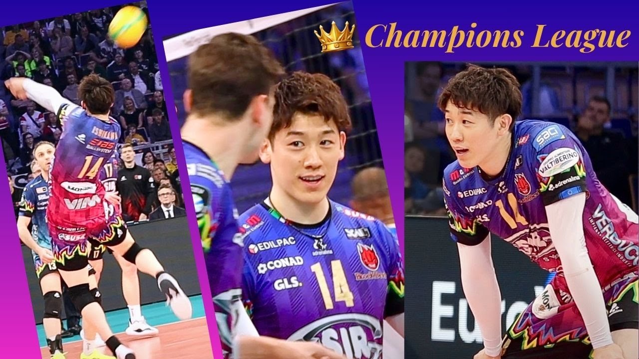 🥇石川祐希 選手/ コートに満ちる爽やかなバレー愛 👑✨チャンピオンズリーグ準決勝！最前列からの景色（前半）