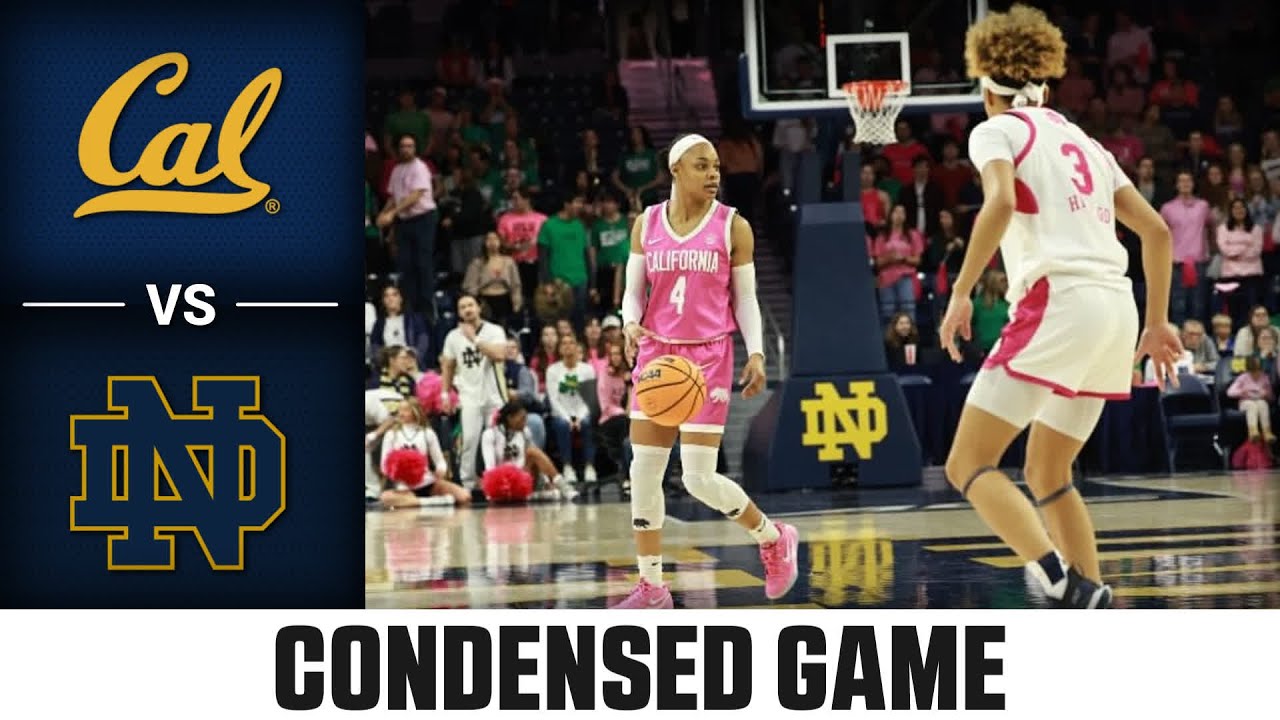 Cal vs. Notre Dame Condensed Game | 2024-25 ACC Women’s Basketball
