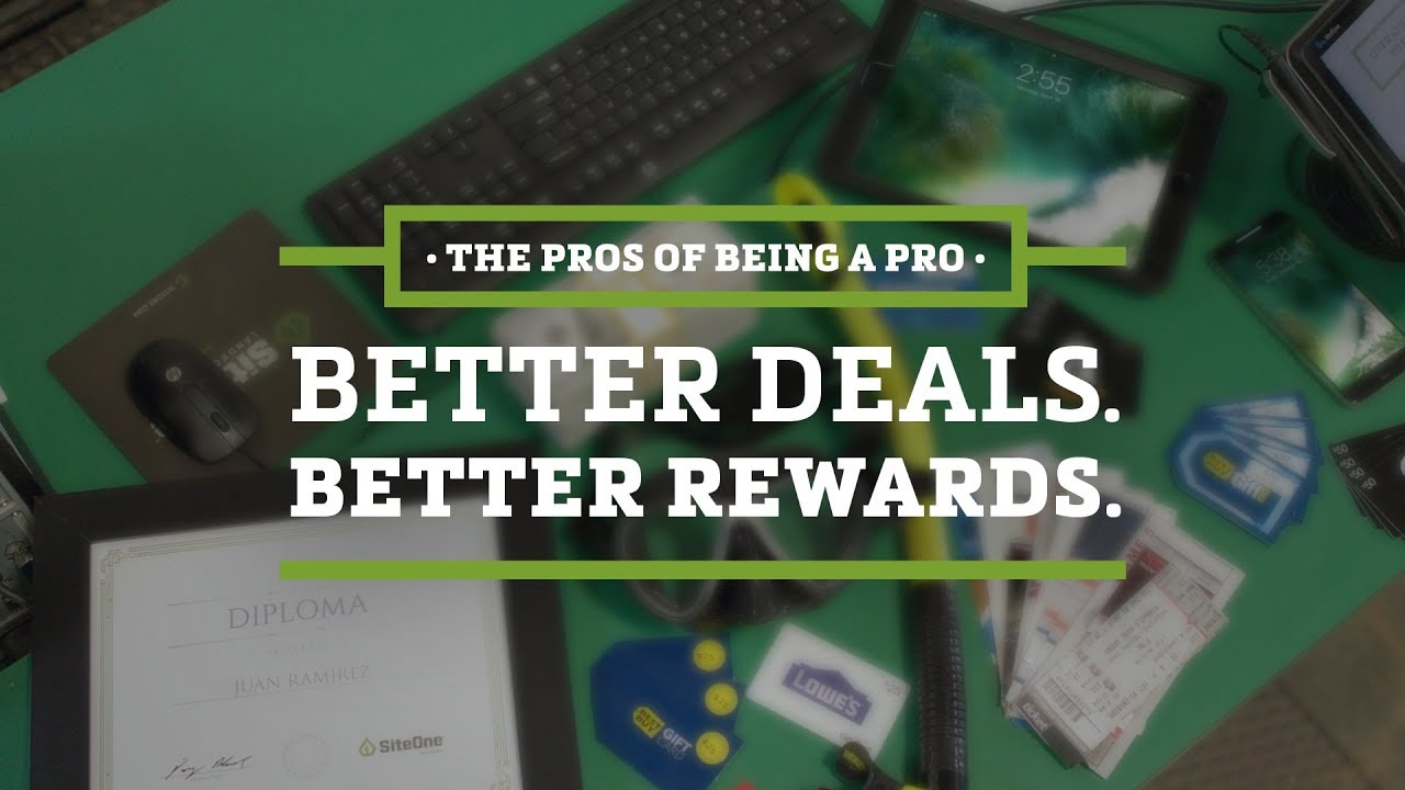 The Pros of Being a Pro &ndash; SiteOne Partners Program