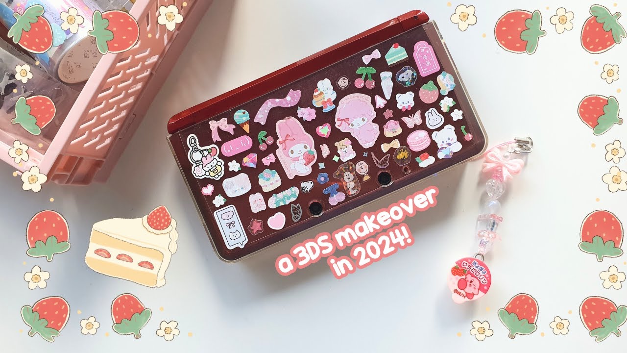 Украшаю свою 3ds в 2024 году (преображение в стиле кавайи) + 3ds тур! (*ᴗ͈ˬᴗ͈)ꕤ*.ﾟ