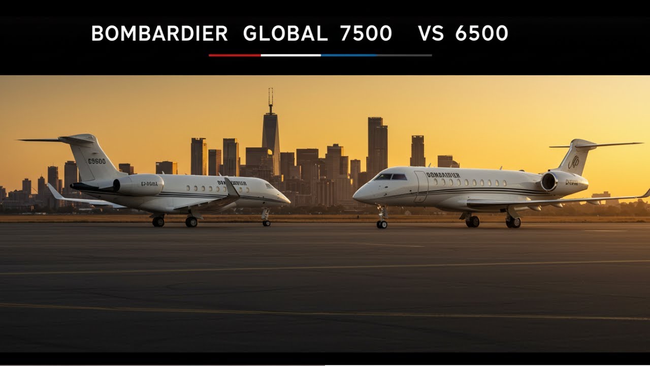 Bombardier Global 7500 против 6500 | Полное сравнение реактивных самолетов!