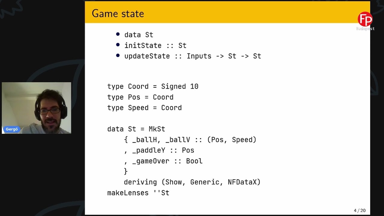 Gergo Erdi: Executable, Synthesizable, Human Readable: Pick Three - Pong on FPGA with Clash