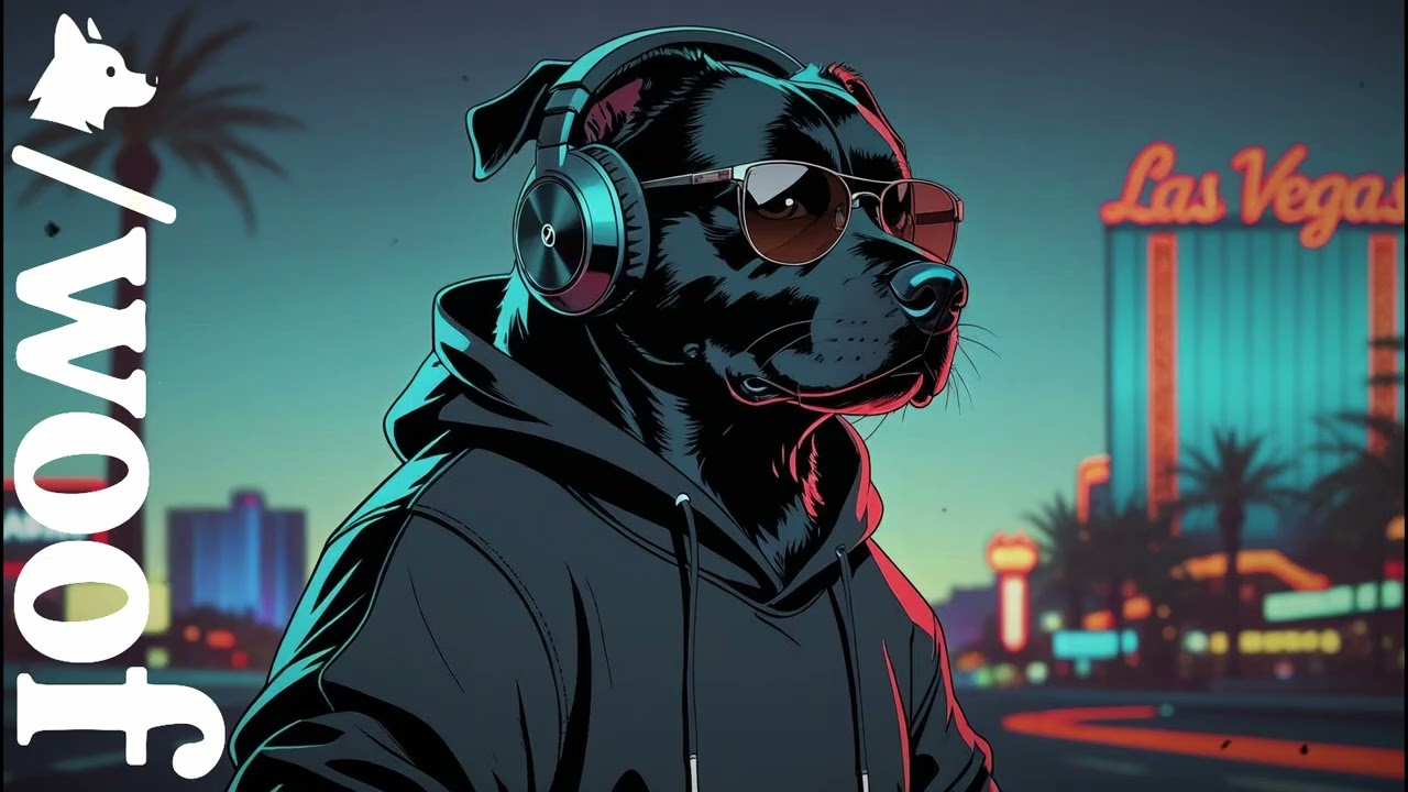 /woof vegas hound – funky lofi boom bap under neon lights