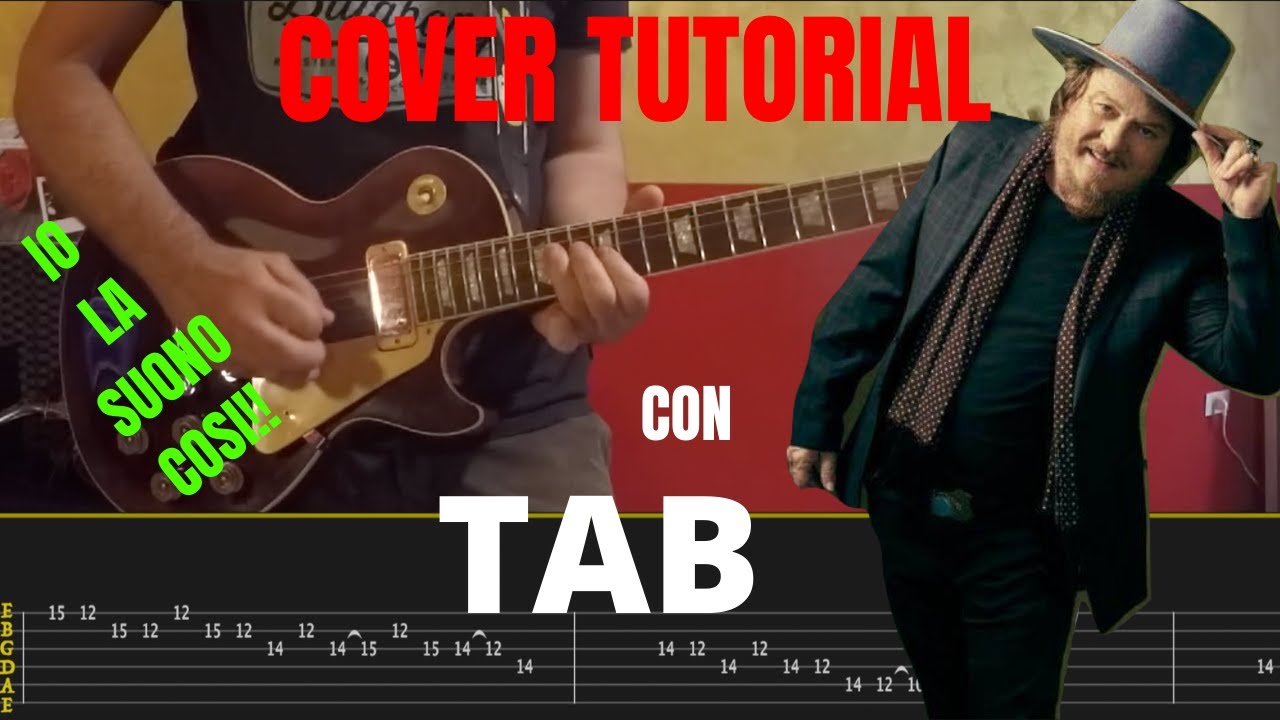 Per Colpa Di Chi Tab Tutorial -  Zucchero Cover Con Frase Chitarra Rallentato