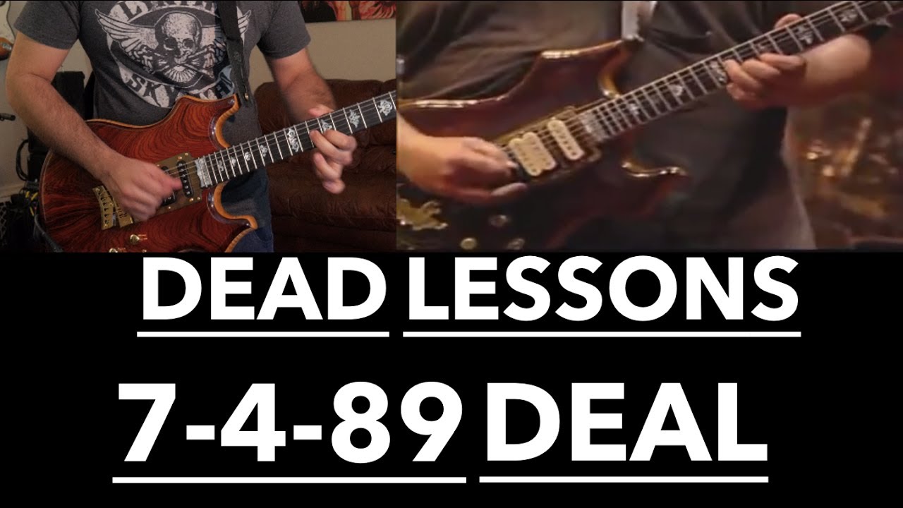 Grateful Dead Guitar Lesson - Deal Harmonic Analysis & Jerry Garcia Solos with Tab (7/4/89 Buffalo)