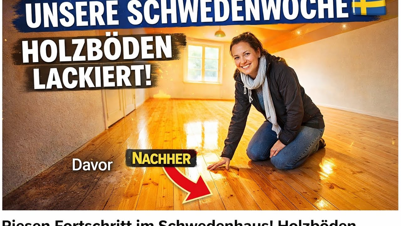 „So viel Arbeit für neue Holzböden 😅 Unsere Schwedenwoche“
