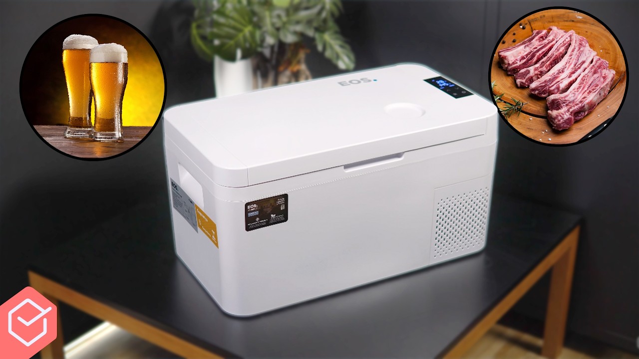 FREEZER PORTÁTIL de 17L para LEVAR PRA PRAIA!! INCRÍVEL! EOS EFC20