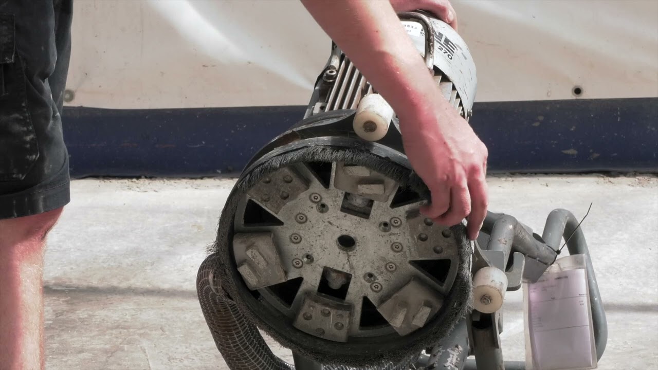 How to use a HTC 270 floor grinder.