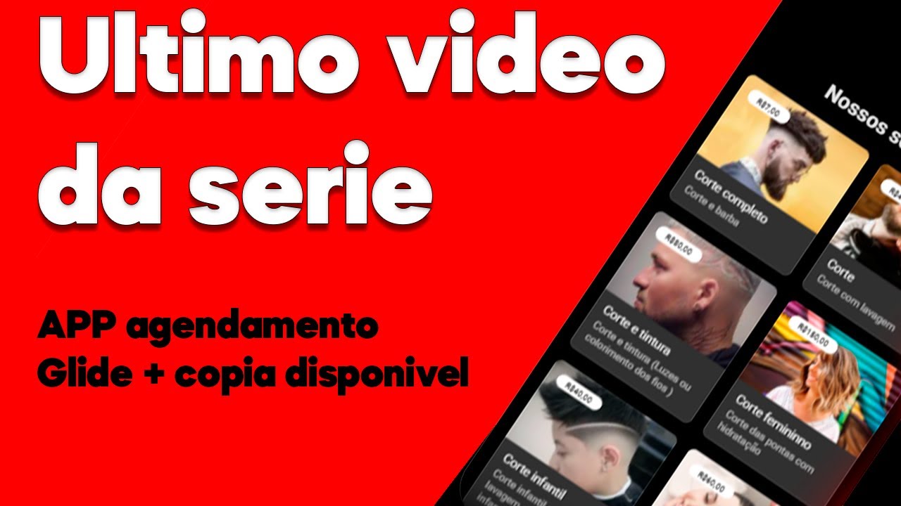 Criando aplicativo de agendamento - GLIDE (ultimo vídeo da serie) copia disponível #GLIDE