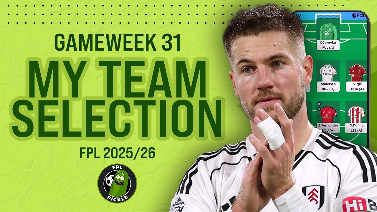 MY FPL GW31 TEAM SELECTION 📢 | BLANK GAMEWEEK!!! 🚨 | Fantasy Premier League 2025/26