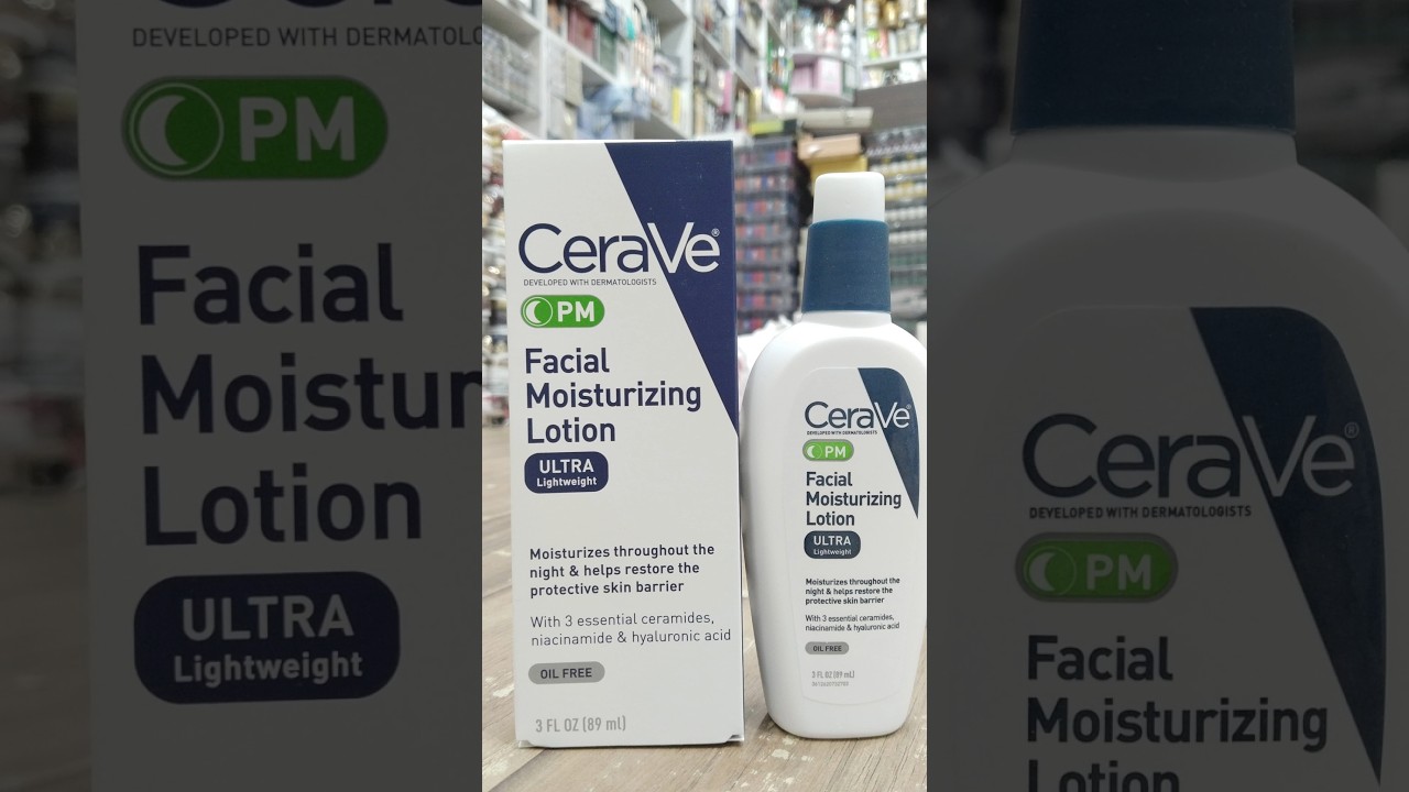 CeraVe PM Facial Moisturizing Lotion #cerave #moisturizinglotion #skincare #beautytips #beauty