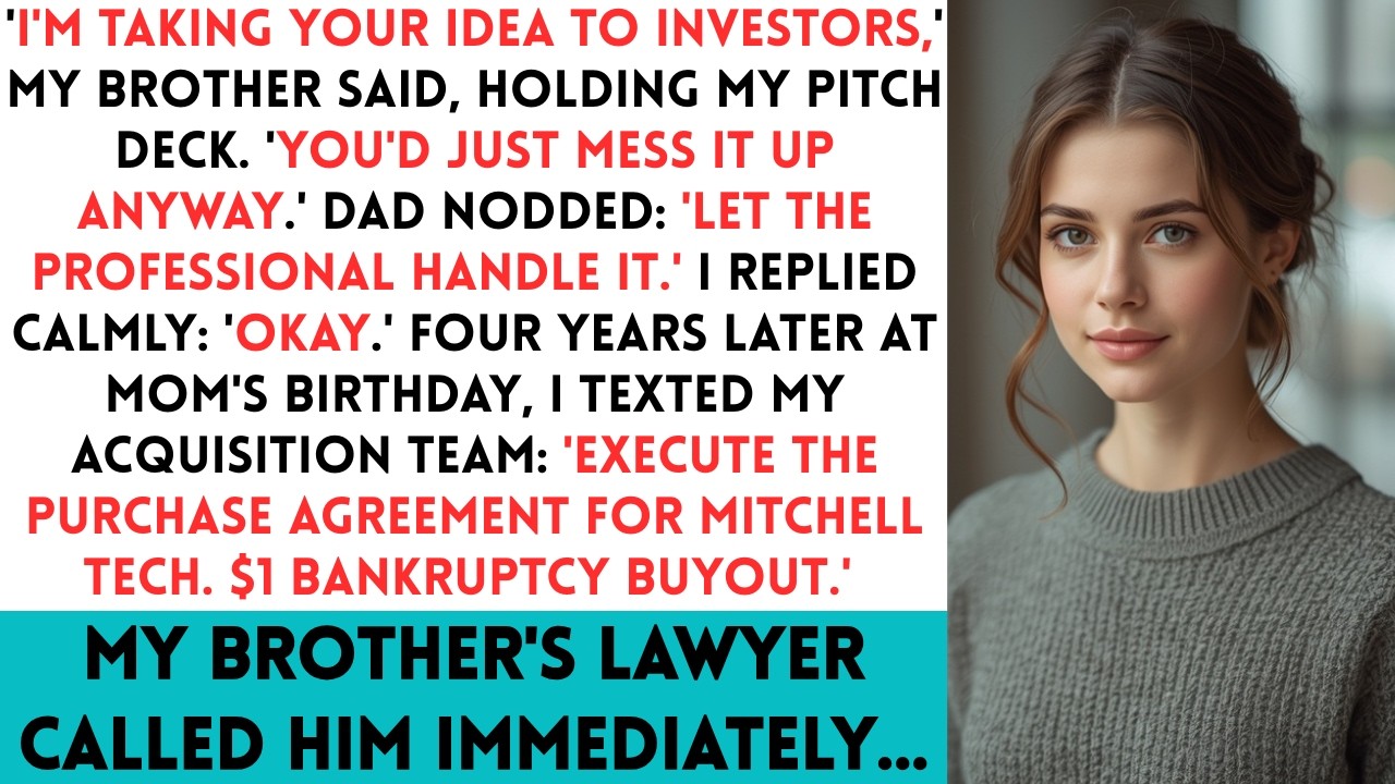 Brother Stole My Business Plan At Family Dinner I Just Bought His Failed Company For $1…