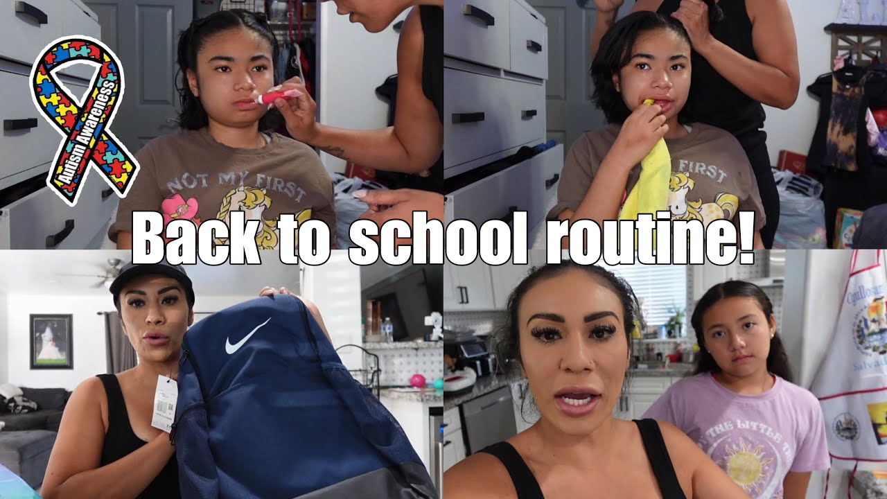 Autistic nonverbal teen back to school mode! | Autism life with Ashy