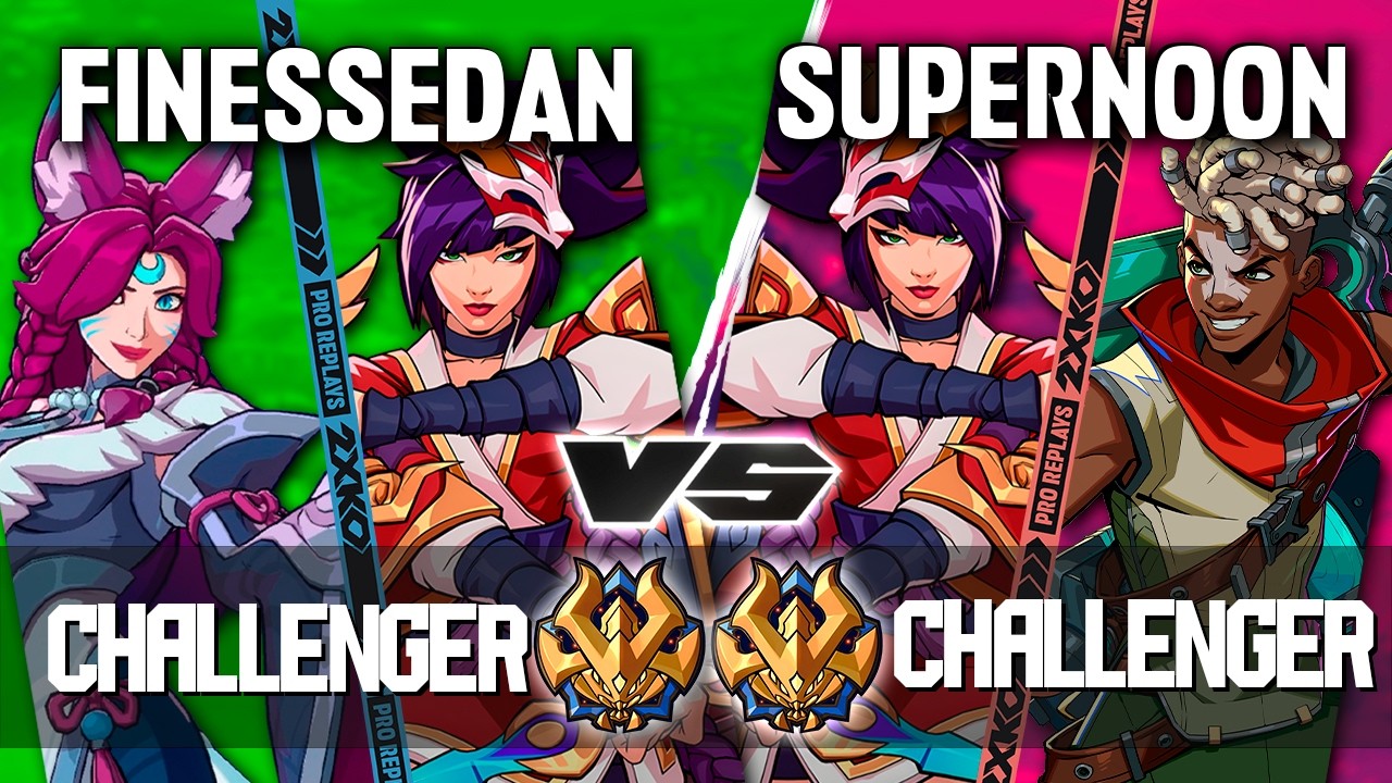 2XKO ▰ FINESSDAN (Akali-Ahri) vs SUPERNOON (Ekko-Akali) ▰ 2XKO Pro level replays