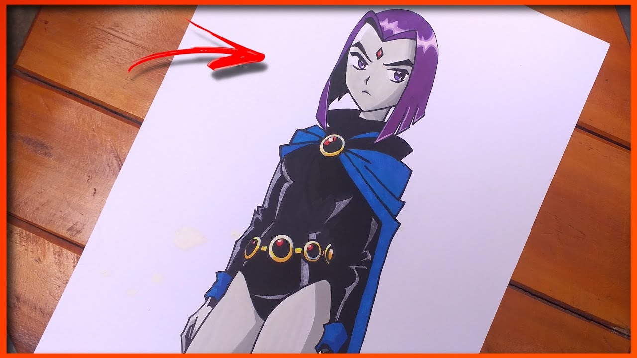 Como Desenhar Os Jovens Titans | Ravena Passo a Passo