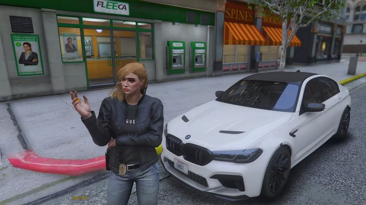 Gta 5 LSPDFR Playing As Female Undercover Cop - BMW M5 CS Patrol #gta5 #gta #lspdfr