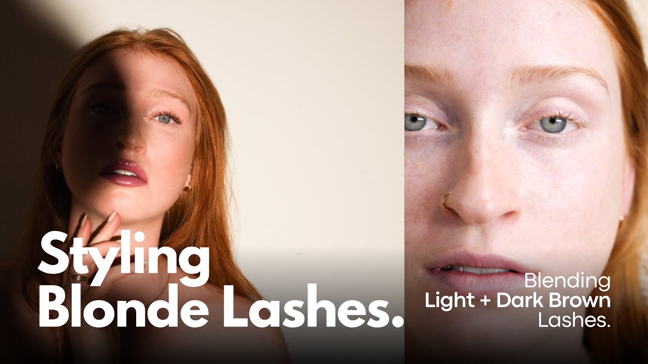 Lash Extensions 101: Brown Eyelash Extensions on Blonde Client / Lash With Me / Natural Wet Lash Set