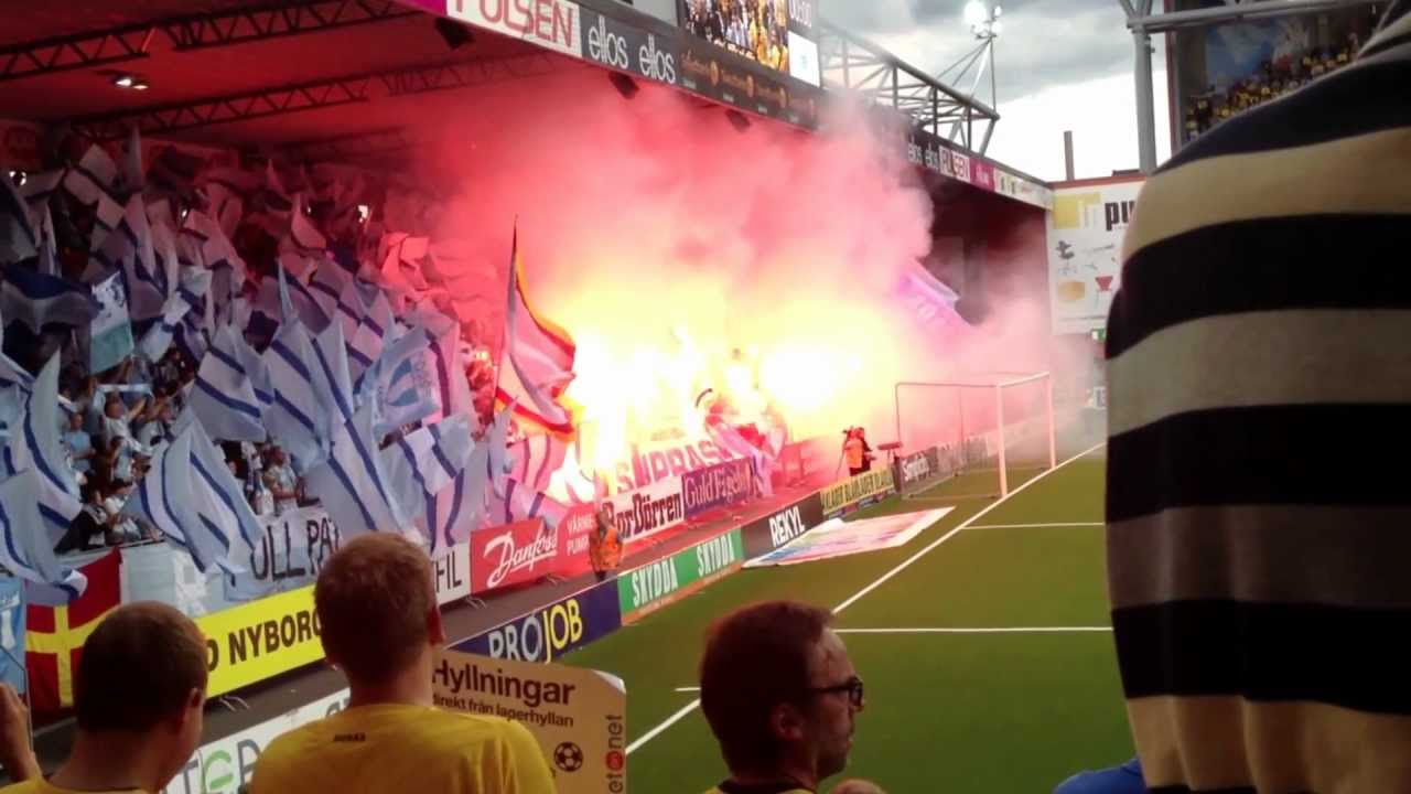 MFF Klack på Borås arena Pyro och mer