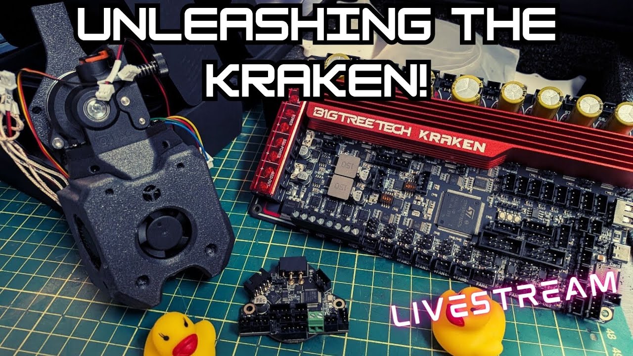 Venture XL upgradining - EBB36, Kraken, A4T AND MORE! #livestream  #3dprinting