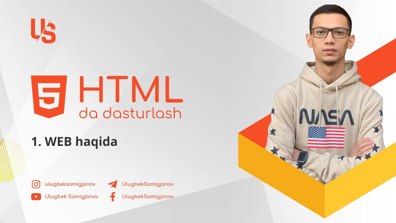 HTMLda dasturlash | 1. WEB haqida
