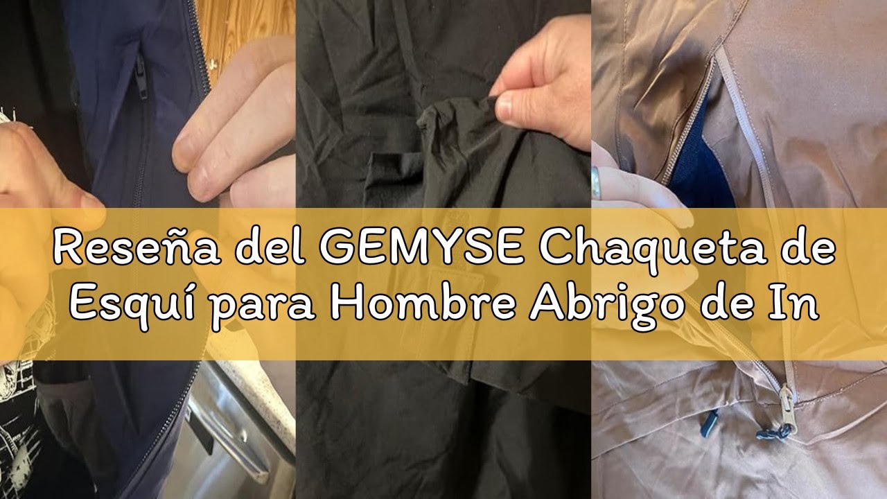 Reseña del GEMYSE Chaqueta de Esquí para Hombre Abrigo de Invierno Impermeable y Cortaviento con Cap