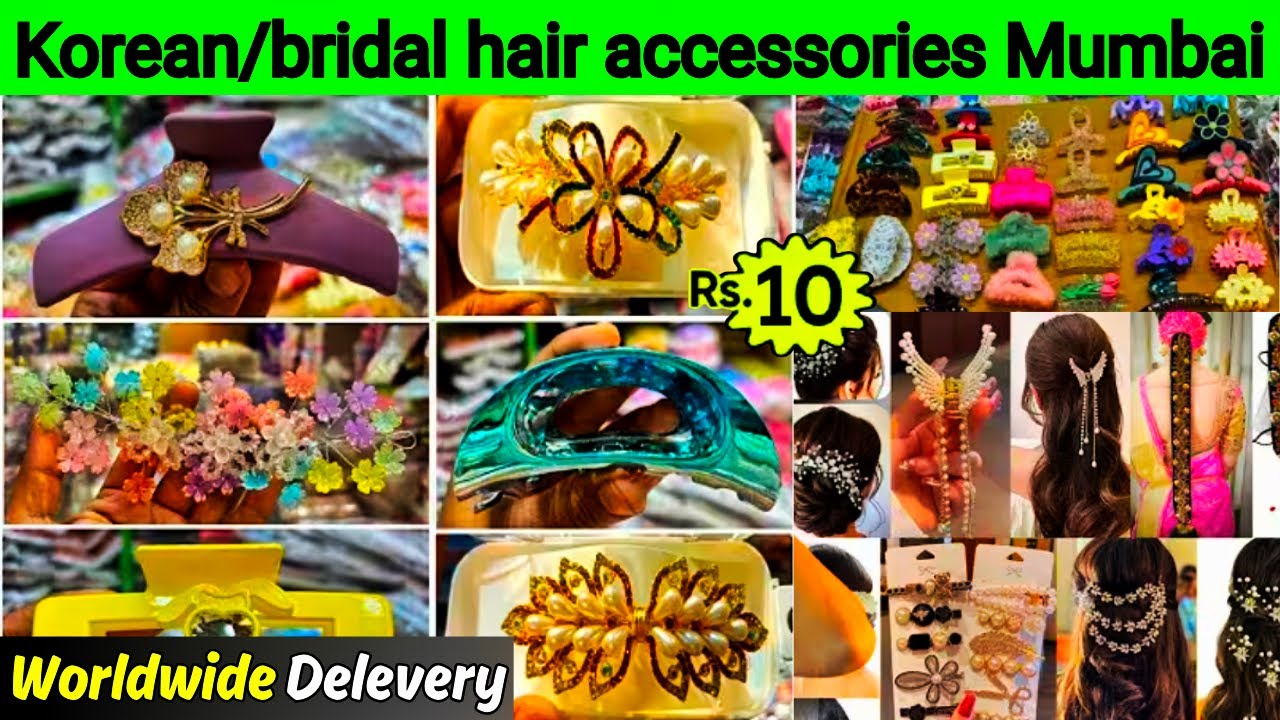 Korean Hair Accessories Wholesale Market In Mumbai | Clip,Hair Strip,Hair Clip Wholesale Shop Mumbai