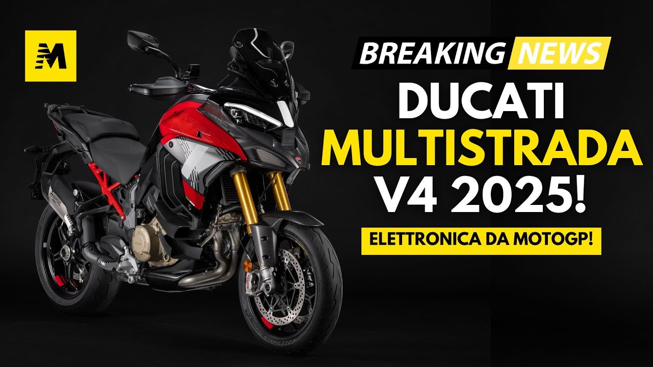 Nuova DUCATI MULTISTRADA V4 2025: 170 CV hi-tech! (V4S e Pikes Peak)
