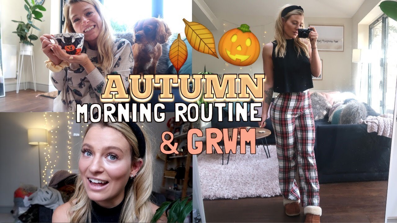AUTUMN MORNING ROUTINE & CHATTY GRWM | MAKEUP, SKINCARE & OUTFIT!