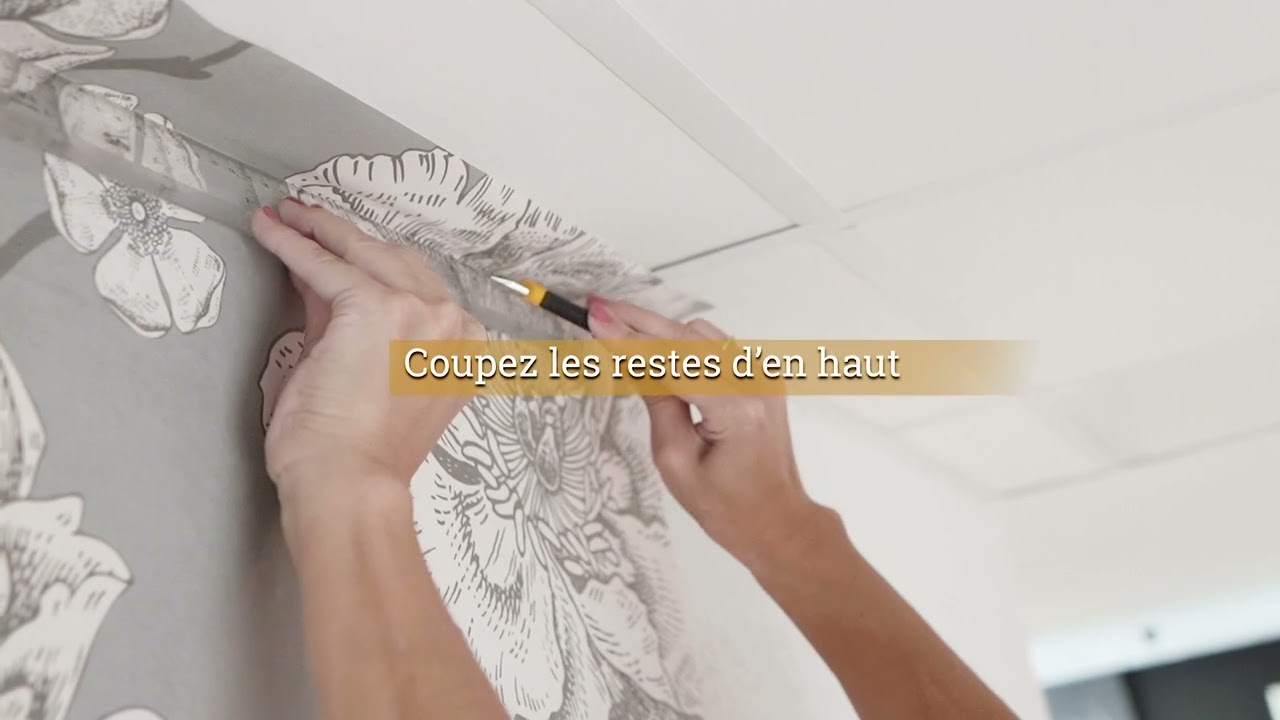 Découvrez comment il est facile de poser notre papier peint auto-adhésif TEXART