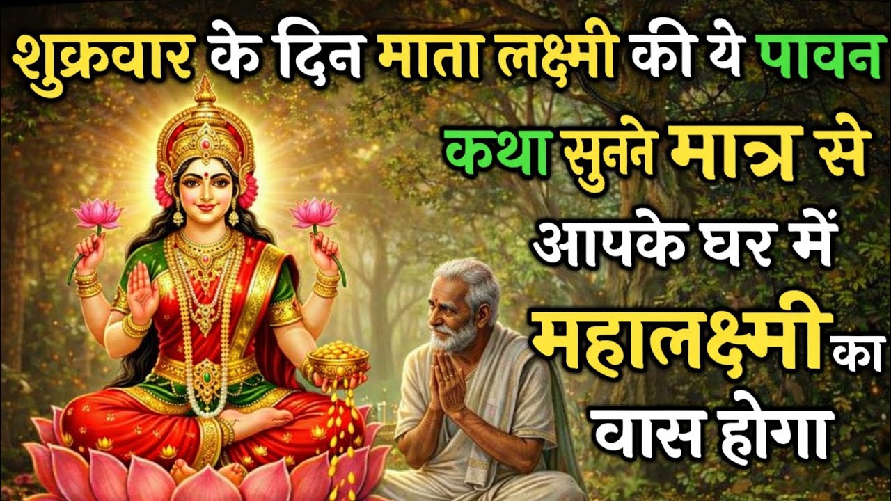 शुक्रवार व्रत कथा 🌸 आज ही सुनें माता लक्ष्मी की यह चमत्कारी कथा 🙏 धन, सुख और समृद्धि की वर्षा होगी ✨