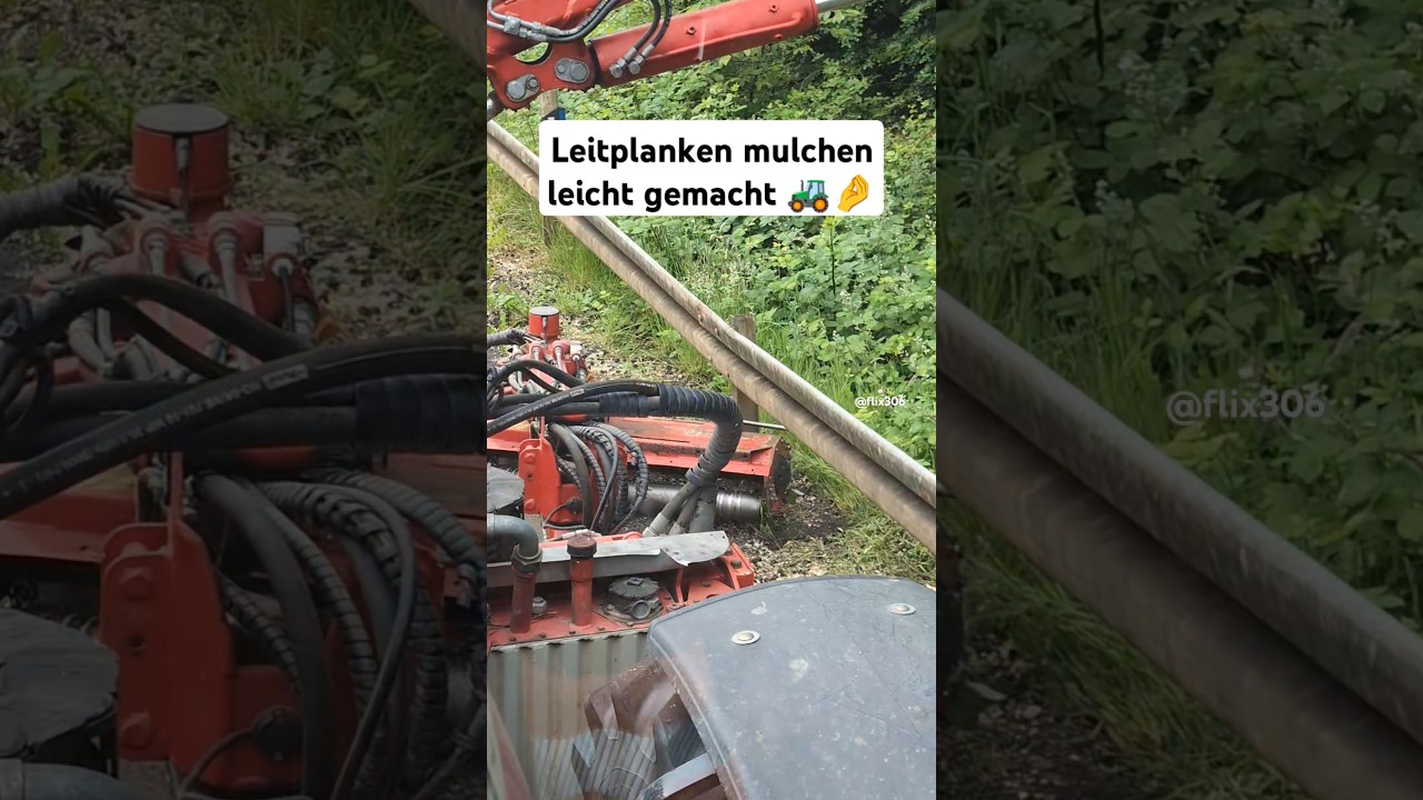 Leitplanke frei halten #mulchen #leitplanke #d&uuml;cker #case #agriculture #tractor #farming #farmlife