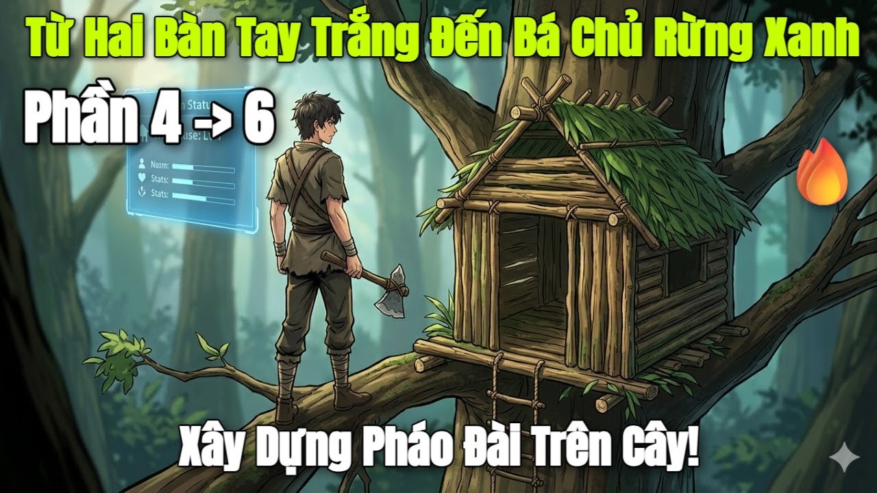 Phần 4-6: Từ Hai Bàn Tay Trắng Đến Bá Chủ Rừng Xanh - Xây Dựng Siêu Pháo Đài Trên Cây!