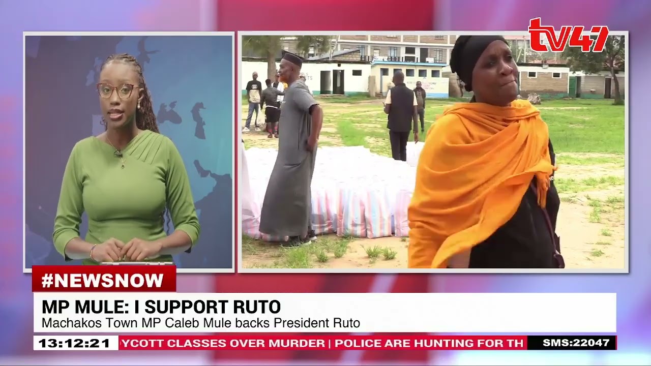 Machakos MP Caleb Mule backs Ruto, says move will speed up development