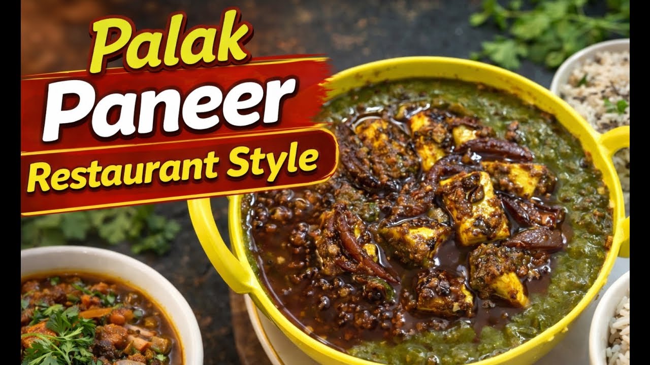 Palak Paneer Recipe | Easy Palak Paneer at Home | Restaurant Style Indian Curry