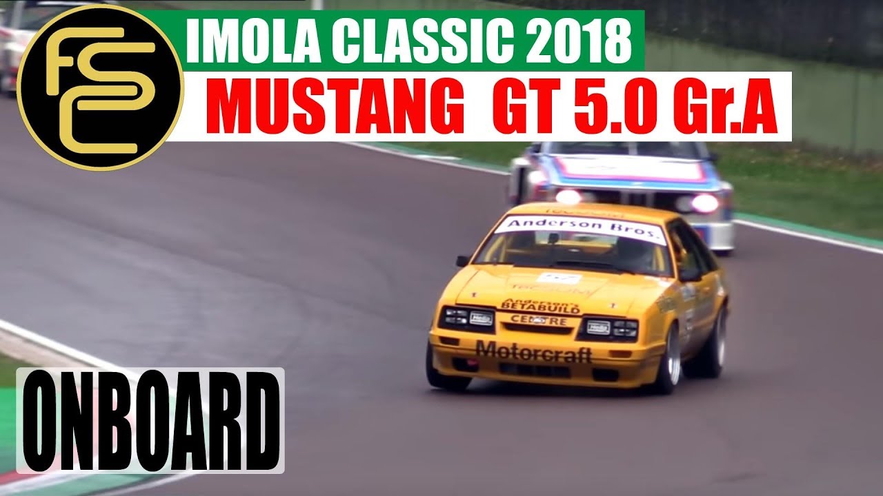 1984 FORD Mustang GT 5.0 Group A | ONBOARD at Imola Classic