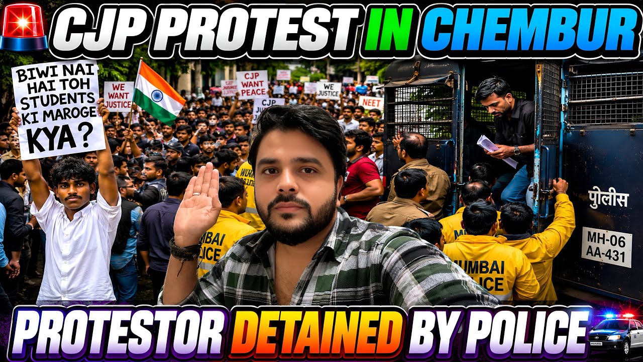 CJP Protest in Chembur LIVE 🚨 | Protesters Detained by Police 🚔 | Gen Z vs System ✊ | Ground Report