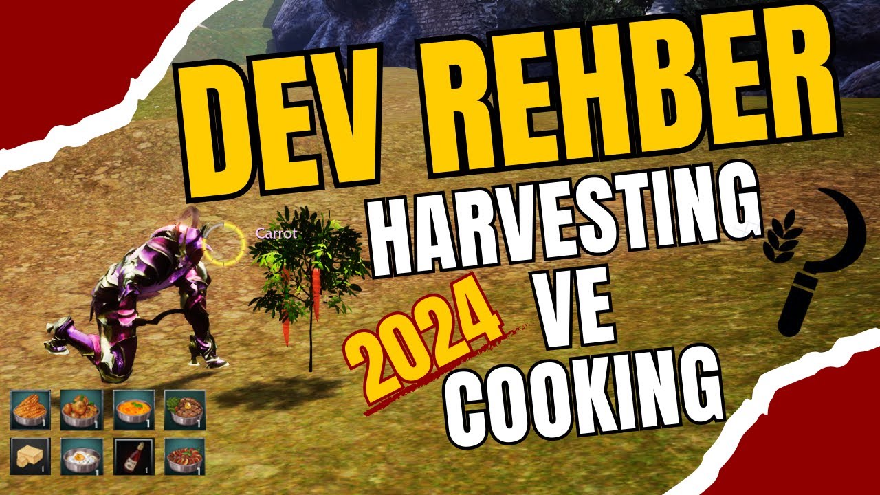 Rise Online GALIA - HARVESTING Cooking ve Craft REHBERİ ~ PARA KASMA #1